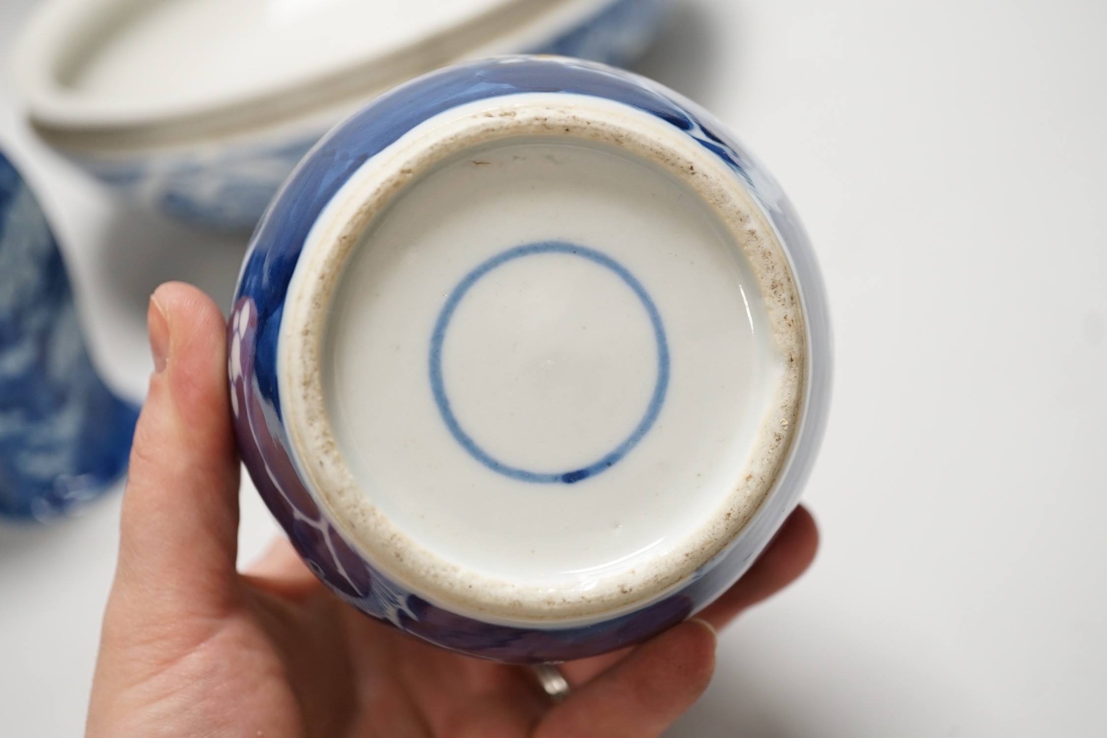 A collection of Chinese blue and white ceramics
